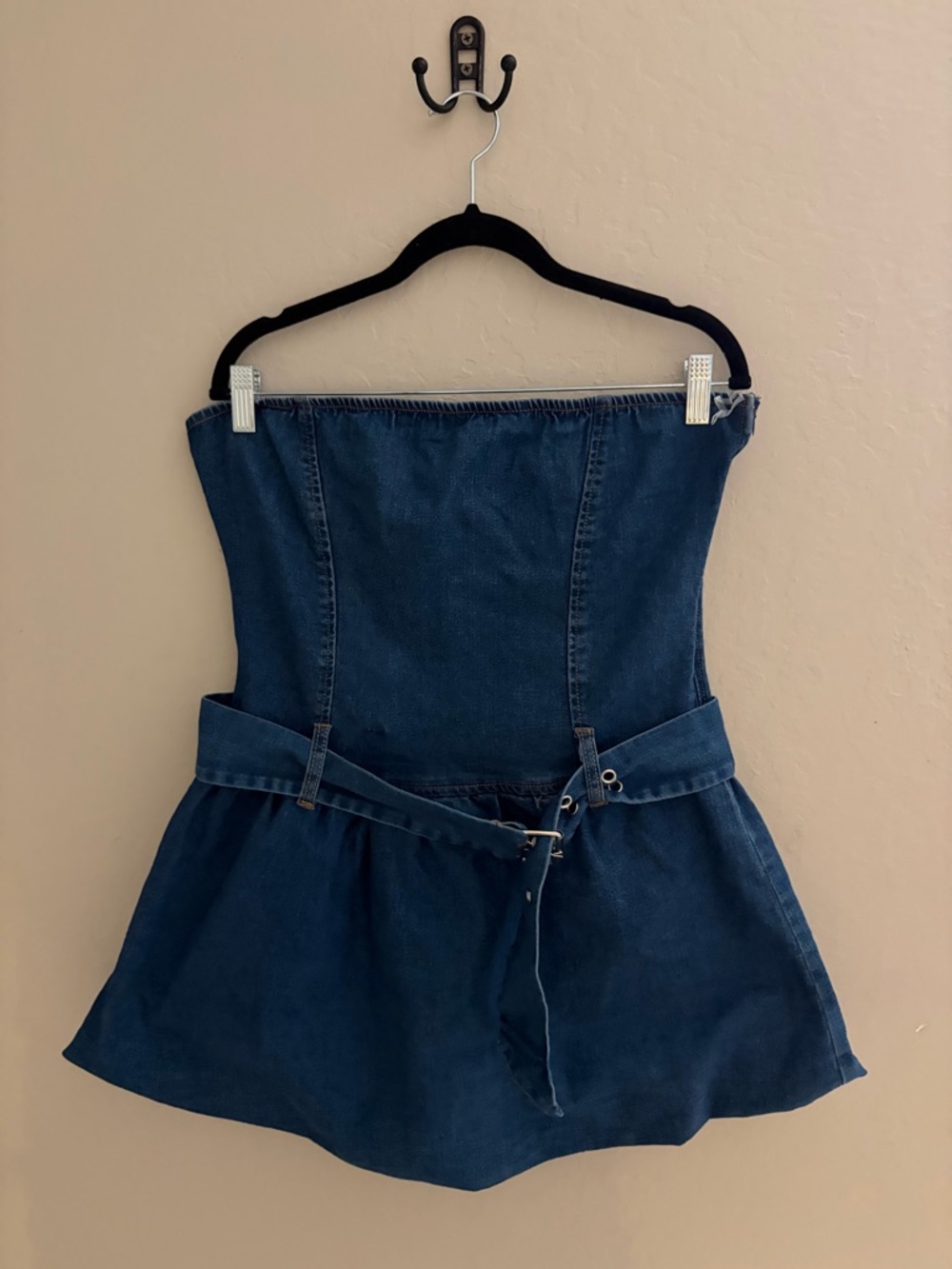 Jolie & Joy Denim Strapless Mini Dress
